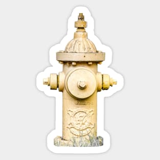 Yellow Fire Hydrant Sticker